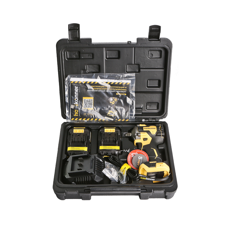 Аккумуляторный ударный гайковерт Hanskonner HCD20420H 1BatterySystem