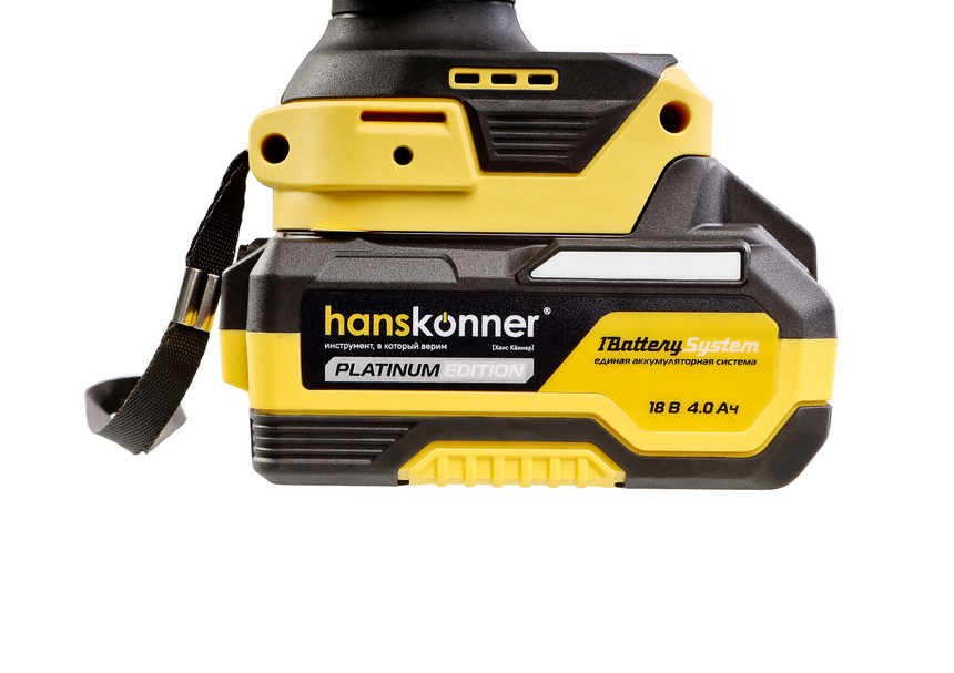 Аккумуляторный ударный гайковерт Hanskonner HCD20420BLC 1BatterySystem