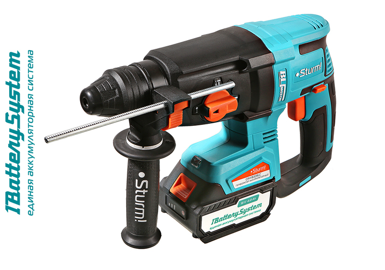 Аккумуляторный перфоратор Sturm! CRH1832BLC 1BatterySystem