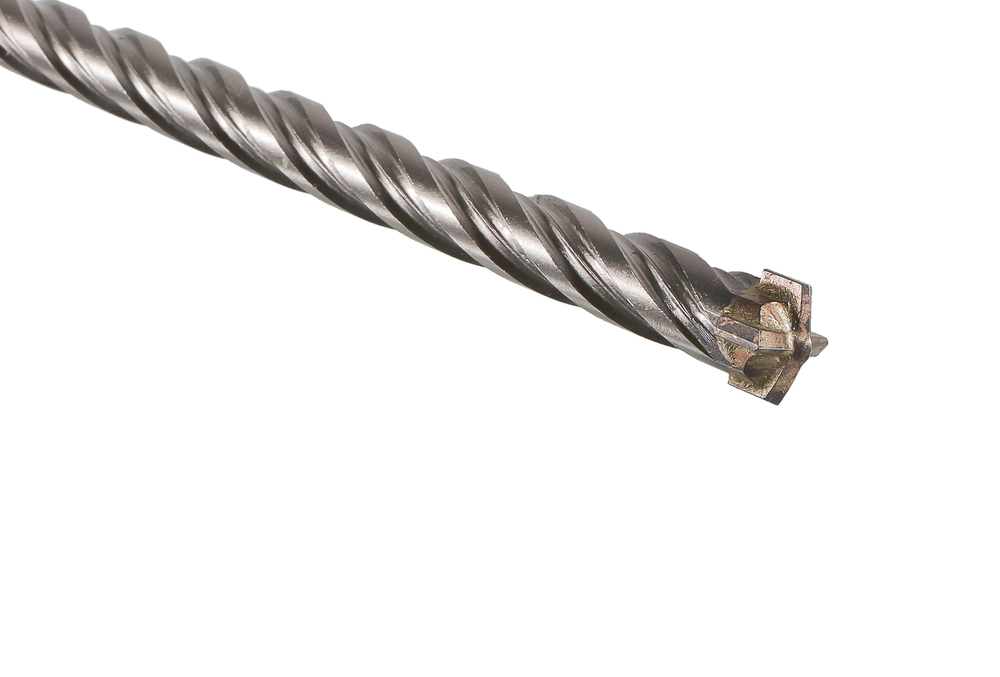 Бур SDS+ 12х210 QUADRO POWER крестовой резец спираль S4  Hanskonner