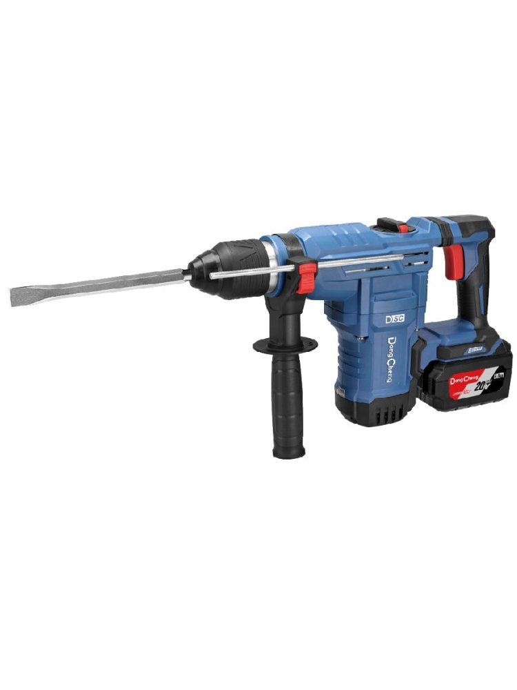 Аккумуляторный перфоратор DongCheng DCZC02-28(TYPE H2K),20 В,  3.5 Дж, SDS-Plus, 2 акб 6 Ач и зу 4 А