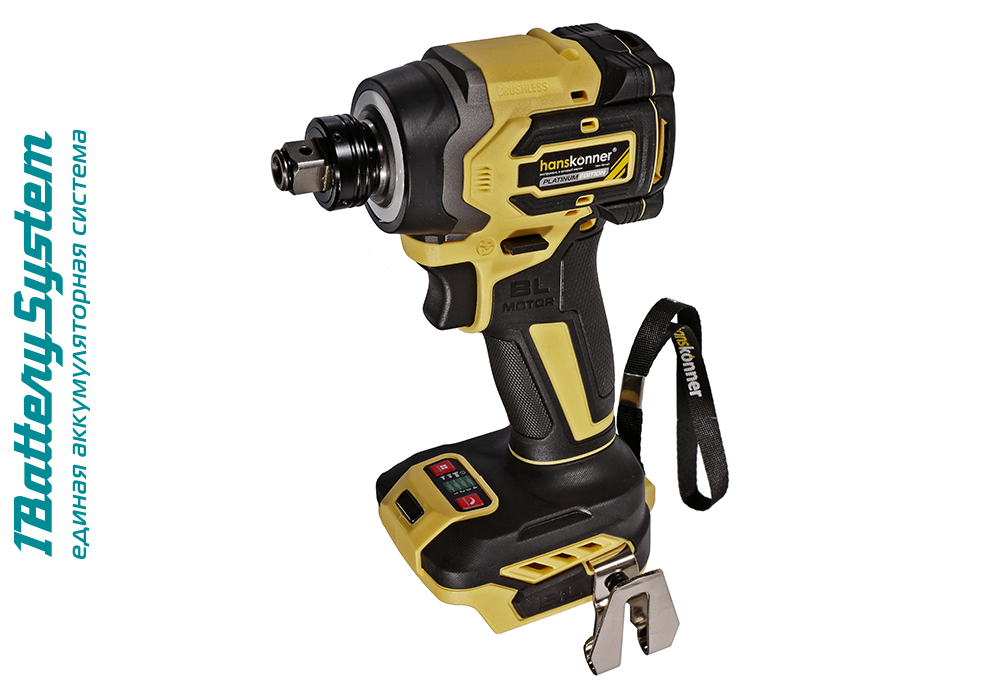 Аккумуляторный ударный винтоверт Hanskonner HCD20280BLW 1BatterySystem