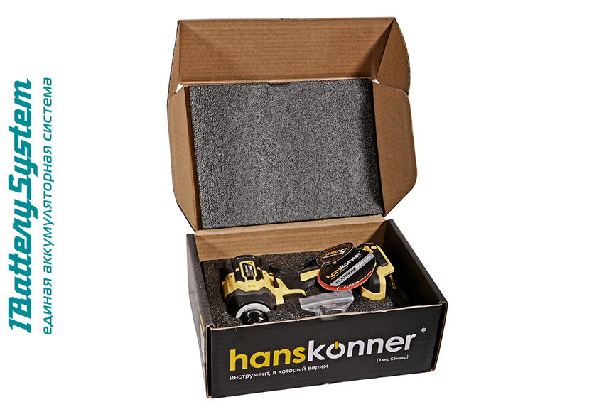 Аккумуляторный ударный винтоверт Hanskonner HCD20280BLW 1BatterySystem