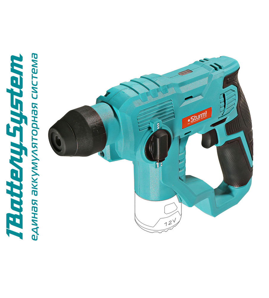Аккумуляторные перфораторы Sturm! CRH1215 1BatterySystem12V