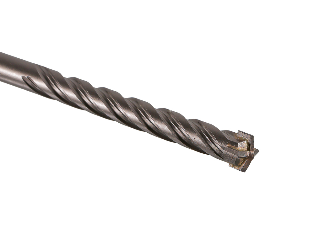 Бур SDS+ 12х160 QUADRO POWER крестовой резец спираль S4  Hanskonner