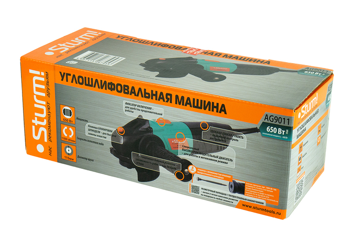 Болгарка (УШМ) Sturm! AG9011