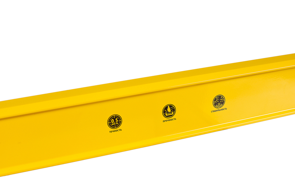 Уровень алюм., 1200мм, 2 колбы, фрезерованный, точность 0.5 мм/м, hanskonner