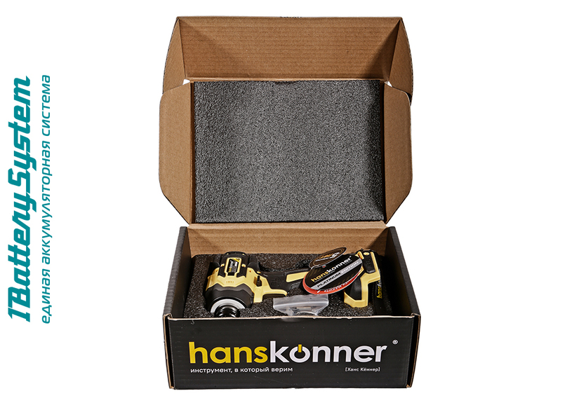 Аккумуляторный ударный винтоверт Hanskonner HCD20280BLW 1BatterySystem