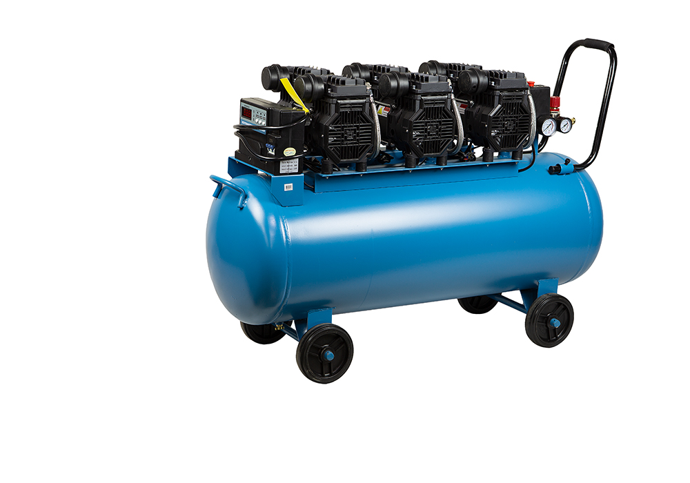 AC936100OLE Компрессор воздуш.безмасл. Sturm! 3х1500Вт,720л/мин, ресивер 100л, бесшумный