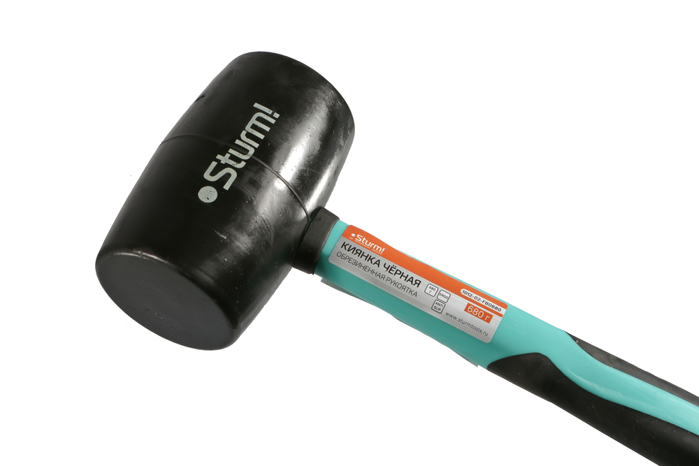 Киянка 680 г черная, фибергласовая рукоятка Sturm!