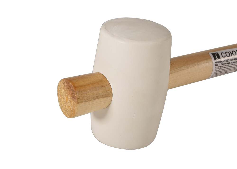Киянка 400 г, белая, распорная деревянная ручка, СОЮЗ