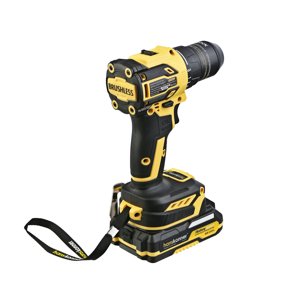 HCD2065C Дрель аккумуляторная  б/щ Hanskonner 1BatterySystem