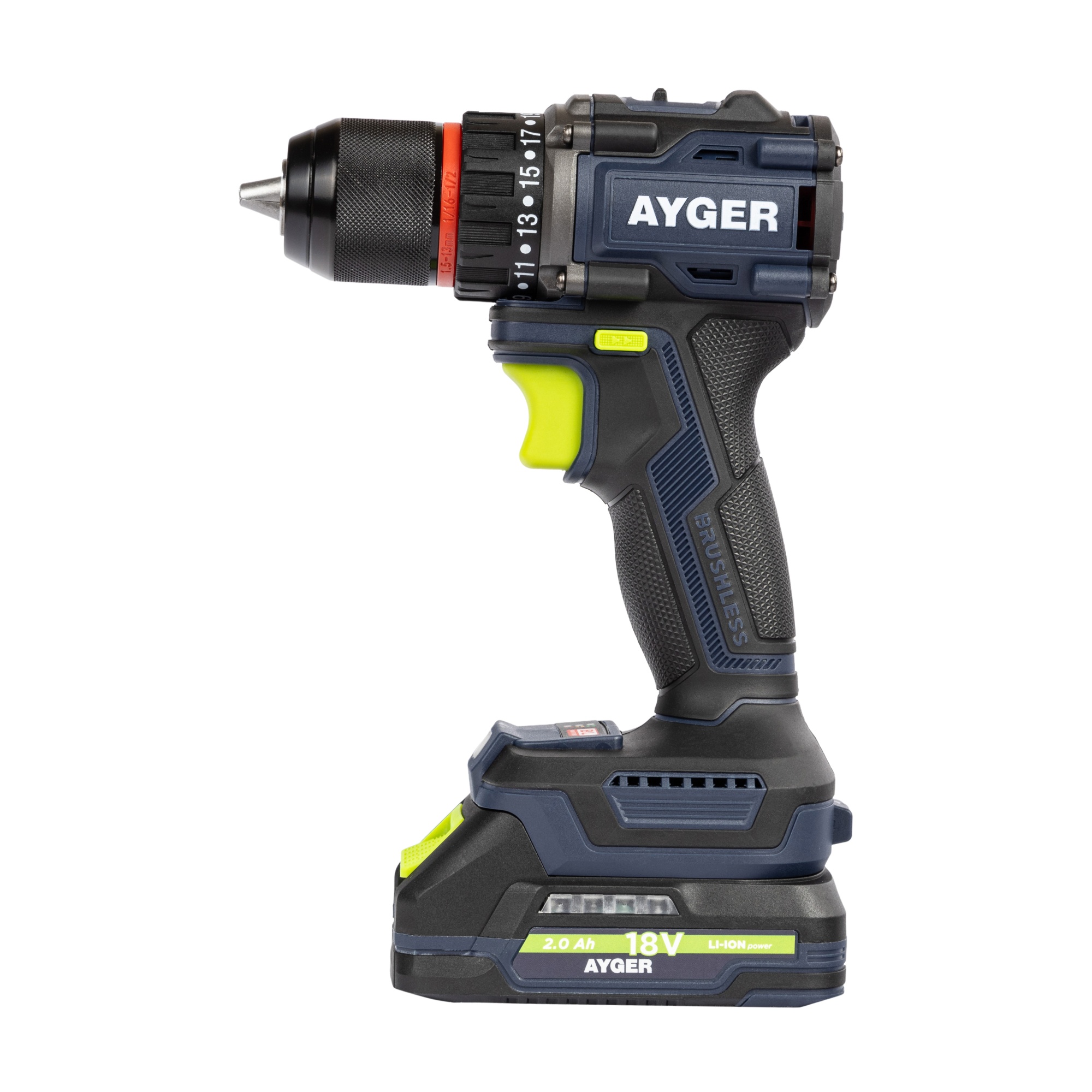 Дрель-шуруповерт AYGER AP20BL2-70