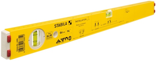 Уровень Stabila тип 80M, 60см (1верт.,1гориз.,точн. 0,5мм/м) для сантехника