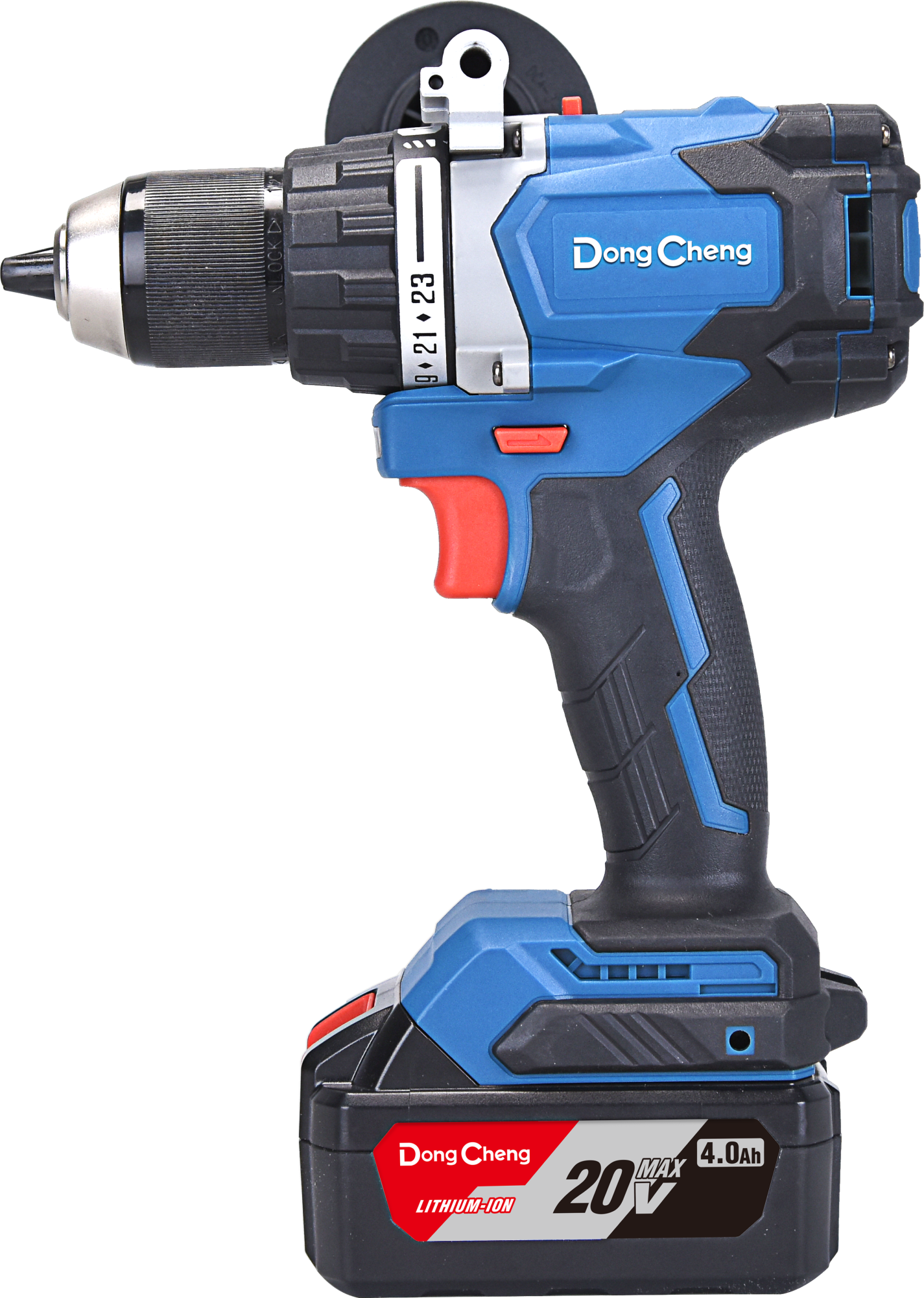 Аккумуляторная дрель-шуруповерт DongCheng DCJZ06-13(TYPE EM), 20 В, 120 Нм, 2 акб 4 Ач, зу 2 А