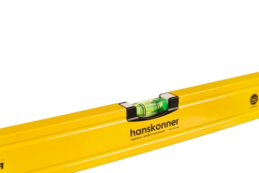 Уровень алюм., 1000мм, 3 колбы (одна светится), 0.5 мм/м, hanskonner