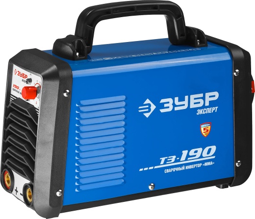 ЗУБР ММА, 190 А, MMA/TIG LIFT, сварочный аппарат инверторный, макс. электрод Ø 4.0 мм, Профессионал (ЗАС-Т3-190)