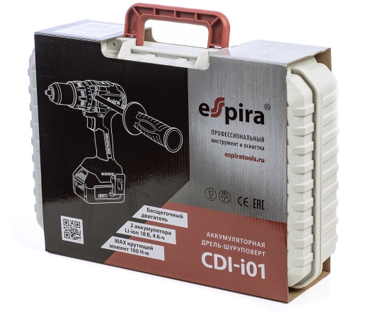Аккумуляторная дрель-шуруповер Espira CDI-i01