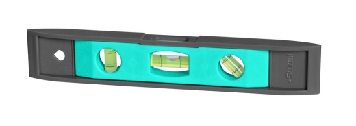 Уровень пластмассовый Torpedo 225 мм, 3 глазка, магнитный, Sturm!