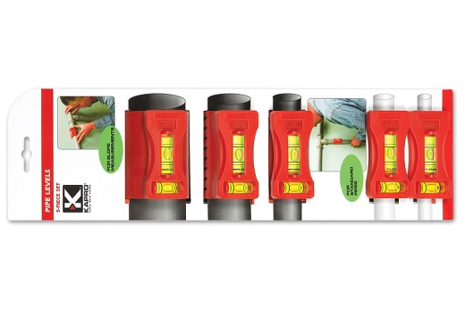 350 Kapro набор уровней для всех видов и типоразмеров труб (5 штук)