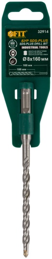 Бур по бетону SDS PLUS с двойной резьбой  8х160 мм